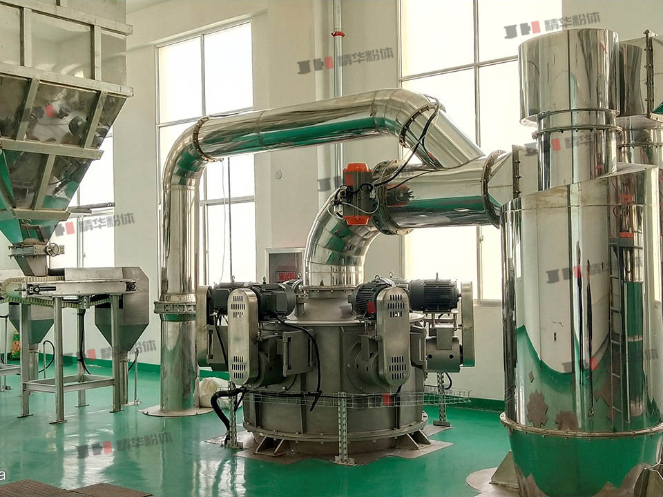 豌豆粉碎提取蛋白超微沖擊磨+多頭分級(jí)機(jī)--煙臺(tái)某公司